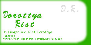 dorottya rist business card